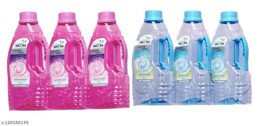 Multicolor NAYASA FONTANA water bottles pack of 6, unbreakable plastic fridge-safe jugs for water storage, various colors available
