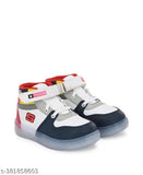 Stylish N2PRO LED Light Shoes for Boys, colorblocked sole, memory foam insole, size 2-5 years, India origin