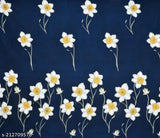 Pure cotton floral double bedsheet, 2 pillow covers, ideal for adults in mild winter