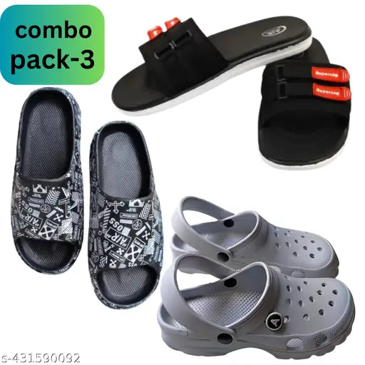 Black, white, grey, blue EVA kids' combo flip flops with Angry Birds print, perfect for play and style