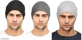 Cotton slouchy beanie and skull cap for all seasons by AK ANOLIHK, solid-colored headwear for summer, winter, autumn & spring
