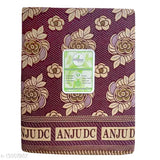Feather green damask cotton single top sheet (60x90), multicolor, high-quality cotton bedding from India