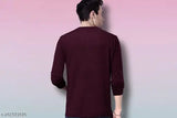 Long-sleeve cotton Daho Men's printed t-shirt, modern design from India