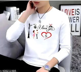 Three-Quarter Sleeve Printed Men's Polyester T-shirt in vibrant design
