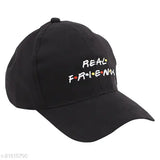 Cotton unisex cap with 'Ambitieux Real friends' embroidery, sunshade for men & women