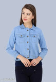 Monkey wash denim combo jackets set for women (M size), long sleeves, fashionable and durable denim jacket pairing, two pieces from India