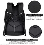 Waterproof polyester laptop bag for school or college students, large size with 3 compartments