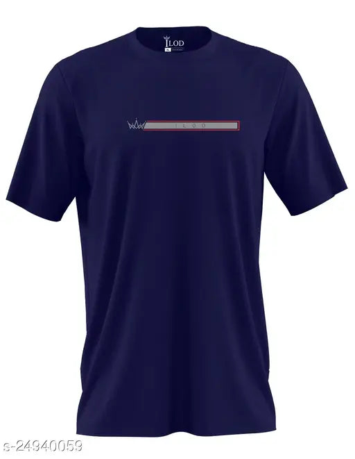 Trendy designer men's cotton t-shirts, printed short sleeves, sizes S & M, durable, odorless, anti-fade fabric