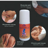 Natural, chemical-free Devi Herbal Pirandai Pain Relief Oil (50 ML) for muscle soreness, body aches, and inflammation relief after physical activity or long work hours. On bottle with traditional herbal ingredients label