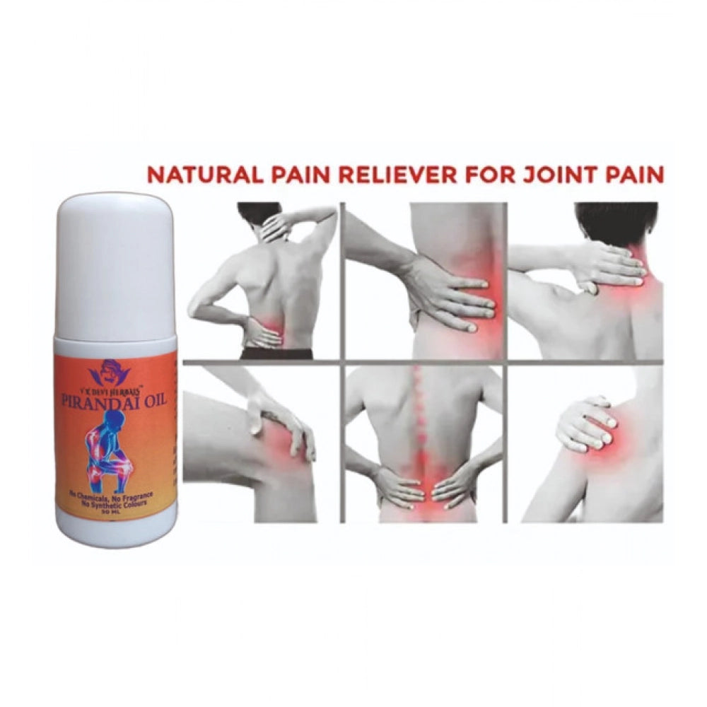 Natural, chemical-free Pirandai Oil (50 ML) by Devi Herbals - Absorbs quickly for muscle relief and inflammation after physical activity
