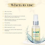 Transparent water-based unisex hair perfume, alcohol free & paraben free - white florals, watermelon, peach, magnolia, bergamot scent