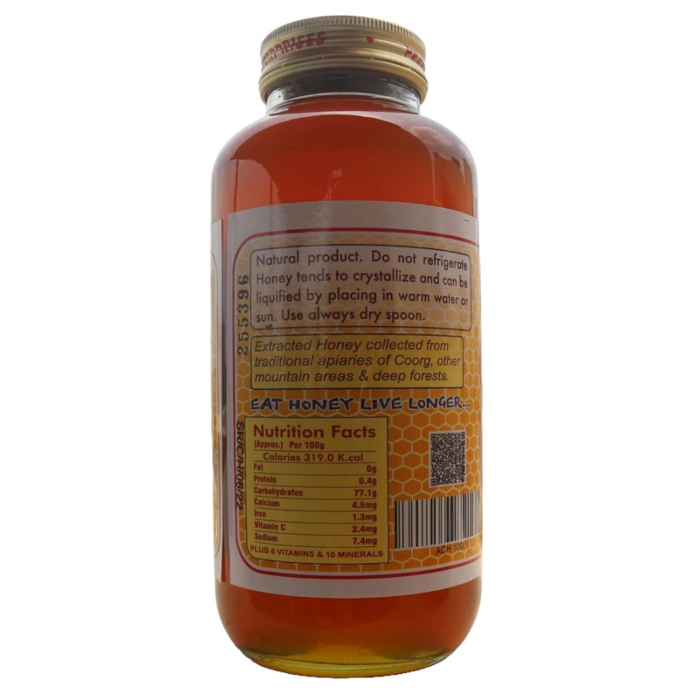 Indraja Agmark Coorg Vegetarian Semi-Liquid Honey (500GM), natural color and texture may vary