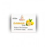 Harsha Naturals yellow lemon soap (100GM), vegan bathing soap with lemon extract & glycerine for all skin types