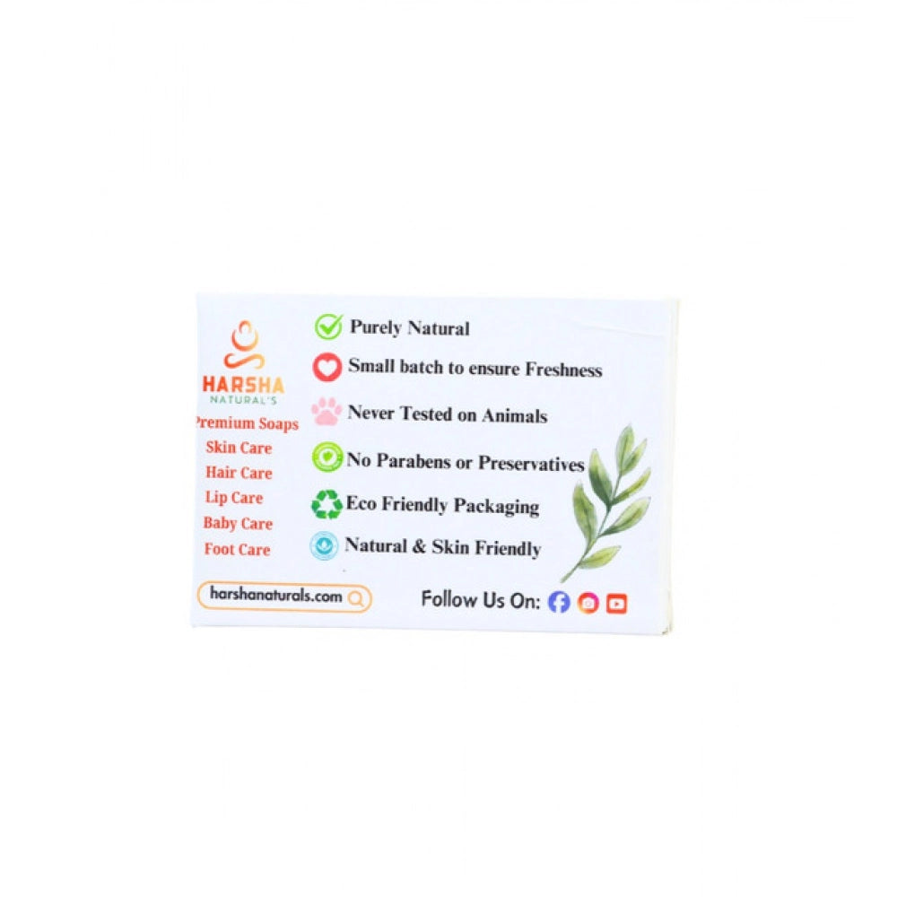 Yellow lemon soap pack of 2, Harsha Naturals - all-natural bathing soap with lemon extract