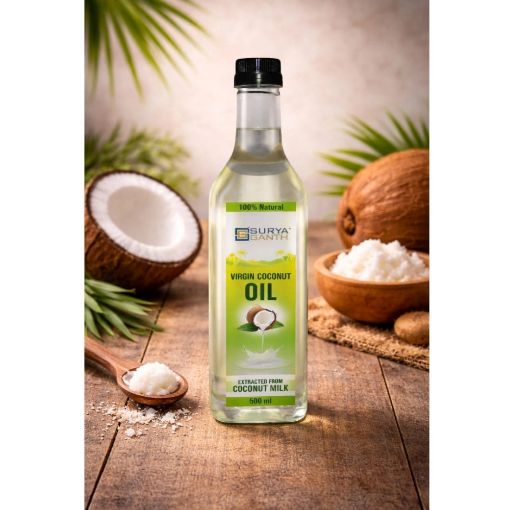 Surya Ganth Virgin Coconut Oil, vegetarian liquid extract for external use only, traditionally made with coconut milk