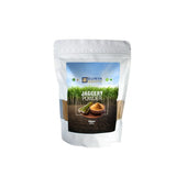 Surya Ganth Jaggery Powder, vegetarian, natural sweetener from fresh sugarcane juice, pack of 3, close-up view