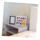 Multi-colored acrylic school years photo frame for memories, showcasing a child's journey year by year, lightweight design for easy wall display