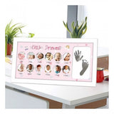 Acrylic Footprint Hand Printbaby Photo Frame Ink Pad Photo Frame (Multicolor)