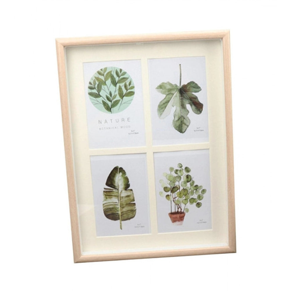 Multicolor acrylic collage frame for nature-inspired artwork, ideal for living spaces & contemporary interiors