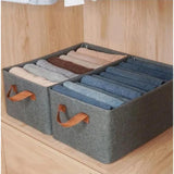 Multicolor polypropylene cloth organizer box with handle, ideal for storing clothes, toys, books, and household essentials