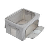 Multicolor polypropylene storage box with clear viewing window, ideal for organizing clothes, shirts, sarees. Perfect for home organization in bedrooms, wardrobes, and under-bed storage