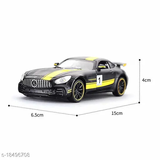 Red alloy kids' car with light, sound, openable door - jmv 1:32 die-cast model from India