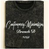 Men's Cotton Acid wash T-shirt (Grey)