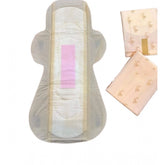 White cotton bamboo sanitary pads with wings (6 pcs per pack), ultra-soft top layer for comfort and rash-free use, shelf life of 1 year