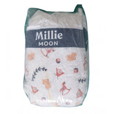 White cotton baby diapers pack of 10, ultra-soft, high absorbency, leak-lock protection, stretchy waistband, cute designs
