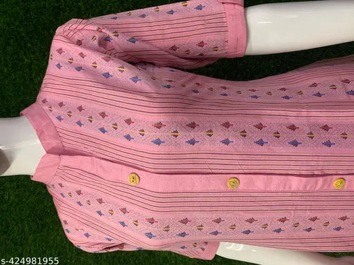 Women's pure cotton printed kurta with palazzo set, three-quarter sleeves, L: 40in bust, 36in waist, XL: 42in bust, 38in waist, XXL: 44in bust, 40in waist