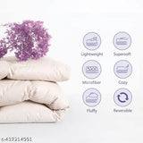 Reversible microfiber polycotton AC comforter blanket, 220 GSM, single bed size (60x90 inches)