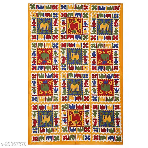 Voguish cotton queen-sized bedsheets with 2 pillow covers, 330 thread count, attractive design from India