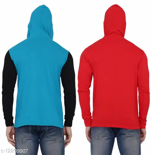 Multicolor cotton blend t-shirt, short sleeves, vibrant solid pattern