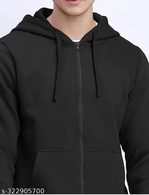 Wool long-sleeve solid zip jacket for kids (India)