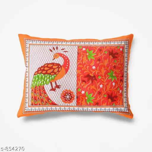 Elegant printed cotton double bedsheet, 144 thread count, India-made for bedroom essentials