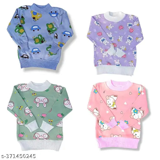 Morvika woolen round neck cardigan set for baby boys and girls, velvet fabric with printed net pattern, long sleeves, pack of 2 pcs in various sizes (0-3M, 0-6M, 3-6M, 6-9M, 6-12M, 9-12M, 0-1Y)