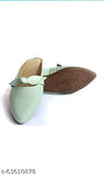 Pink synthetic open-belly flats for women - stylish and comfortable footwear