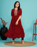 Georgette Navratri Special kurti, 300gm, available in various colors. S-XXL sizes