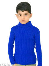 High-neck Garam sweater for baby boys & girls, woolen innerwear in solid pattern, pack of 1