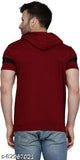 Cotton blend printed men's hoodie from MINISTRY OF FRIENDS, bio-dyed, trendy style, S/M/L/XL