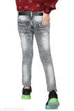 Dyed/washed denim jeans for men, attractive fit in sizes 26, 28 (India)