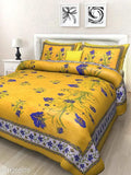 Ludo print cotton double bed sheets, Jaipuri design, queen size with 4 pillow covers - Indian craftsmanship