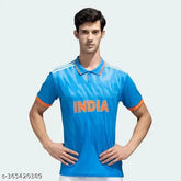 India men's jersey, polyester, printed short sleeves, Team India t-shirt on display