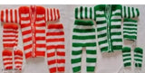 Wool baby sweater pack of 2, striped red & green for 0-6 months infants