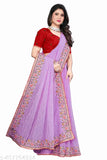 Golden Georgette sequin work party saree with embellished separate blouse piece