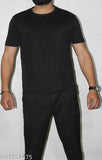 Classy men's polyester t-shirt, printed short sleeves, S-L sizes, Indian made