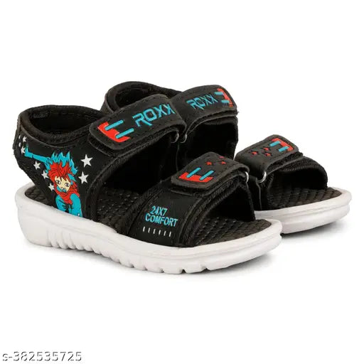 Blue EVA kids sandals, Angry Birds design, Velcro fastening - lightweight, comfortable footwear for boys and girls
