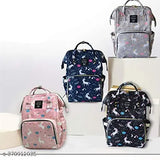 Black waterproof Trexee baby diaper maternity backpack - 20L capacity, multi-functional with insulated pockets, ideal for travel and motherhood