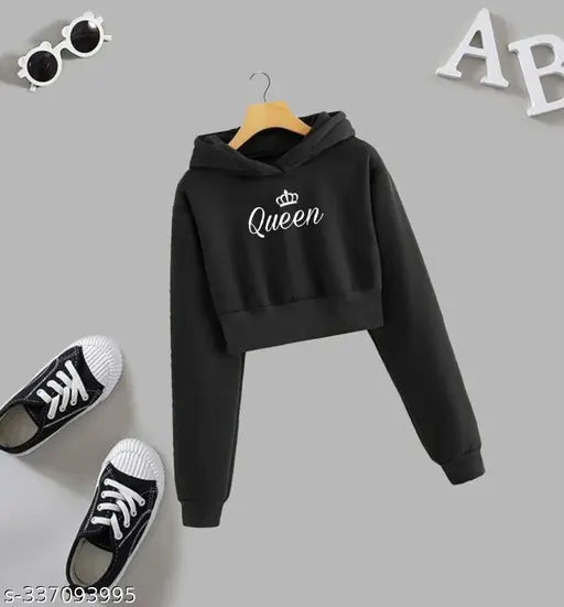 Cotton kids hoodie, long sleeves, printed pattern, size 9-10 years, India origin