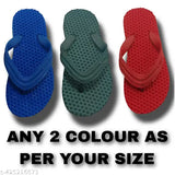Striped net rubber flip flops for kids, essential durable footwear in 5-6, 6-7, 7-8, and 8-9 years sizes, made in India